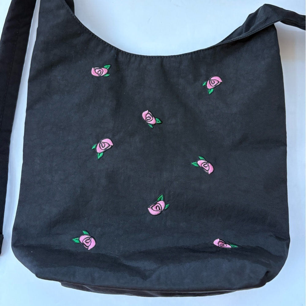 NWOT BAGGU UO Exclusive Rose Embroidery Small
Nylon Sling Bag - Picture 9 of 12